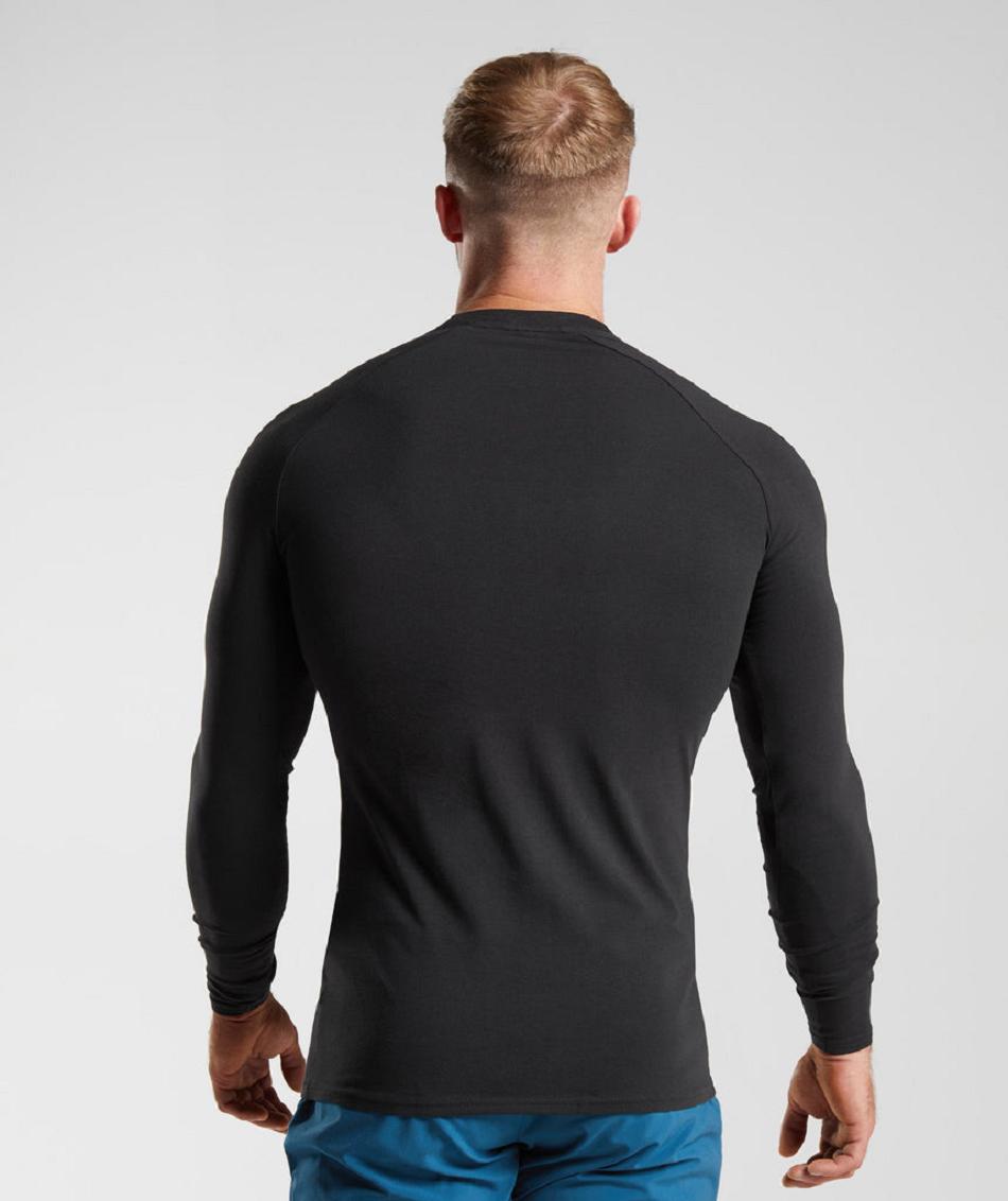 Long Sleeve Gymshark Apollo Hombre Negras | CO 3523MQZ